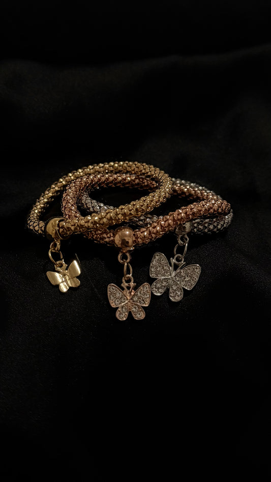 Butterfly Stretchable Bracelet Set