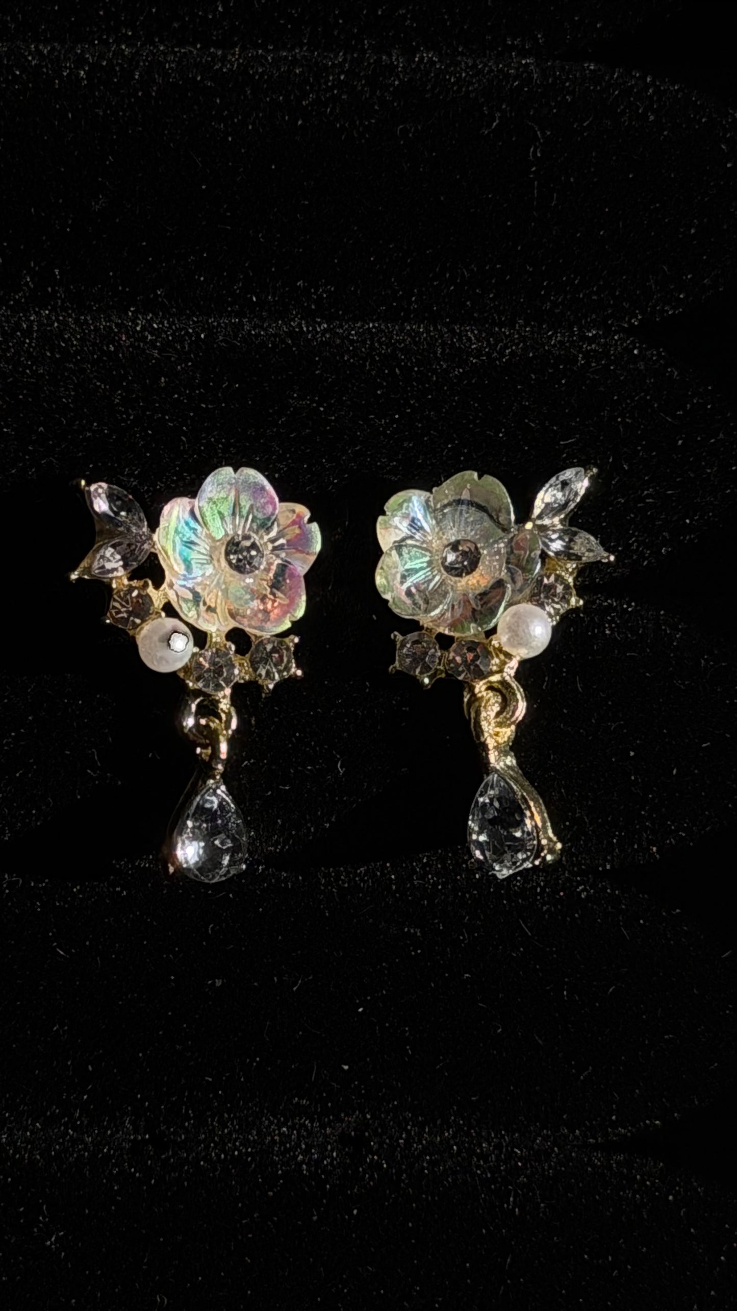 Holographic Flower Earrings