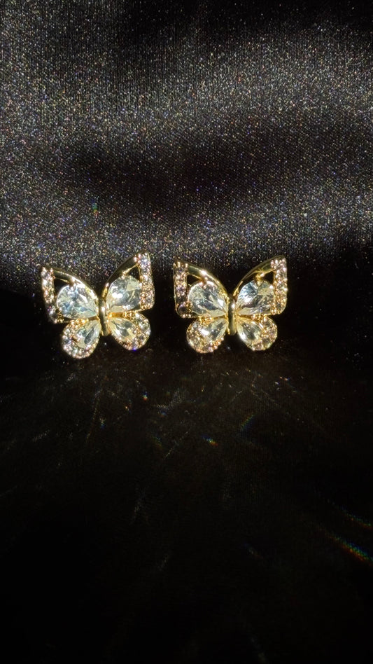 Crystal Butterfly Earrings