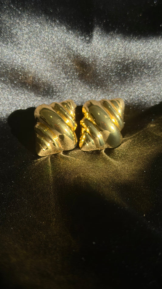 Gold Plated Seashell Earrings