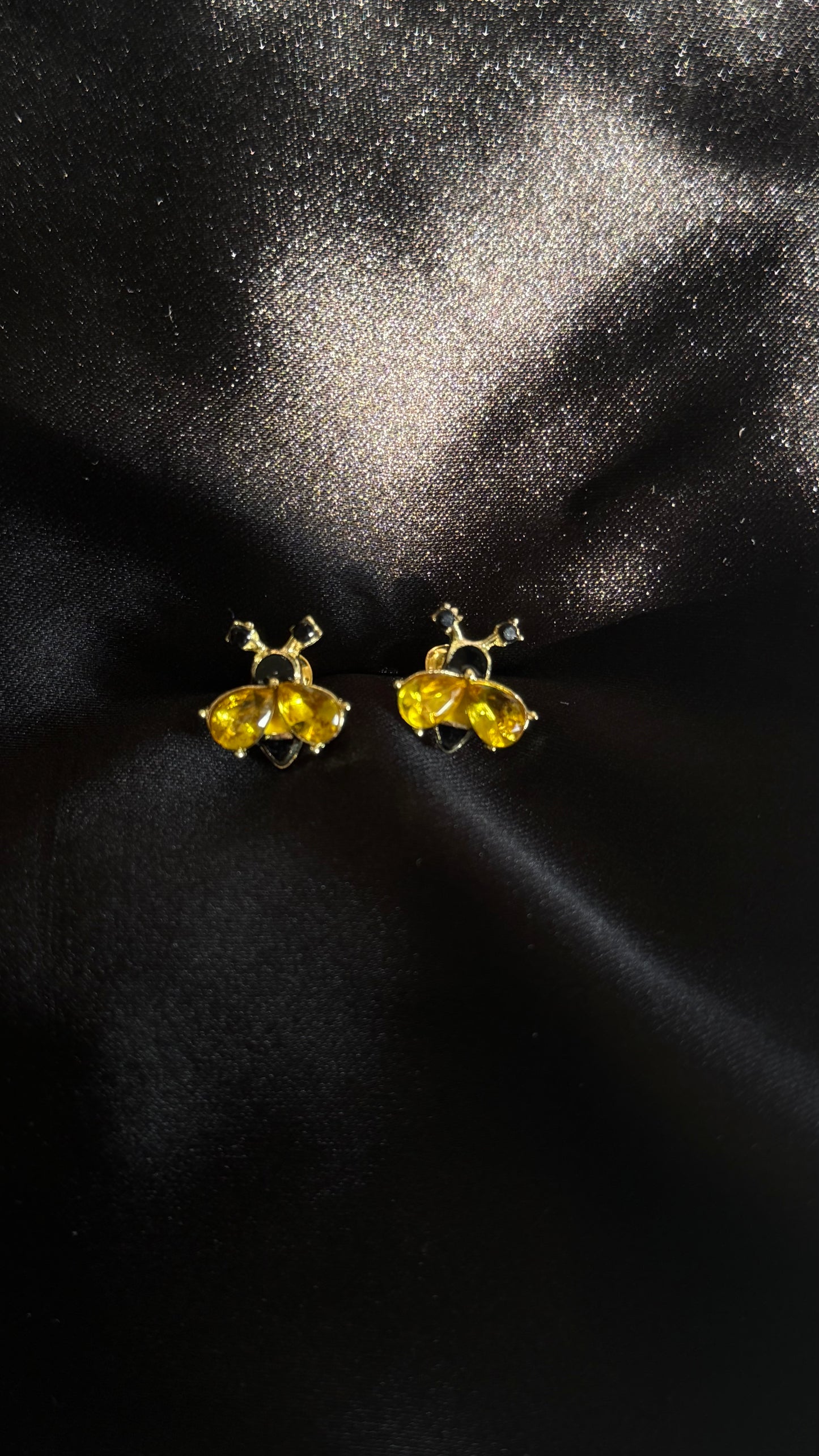 Crystal Bee Stud Earrings