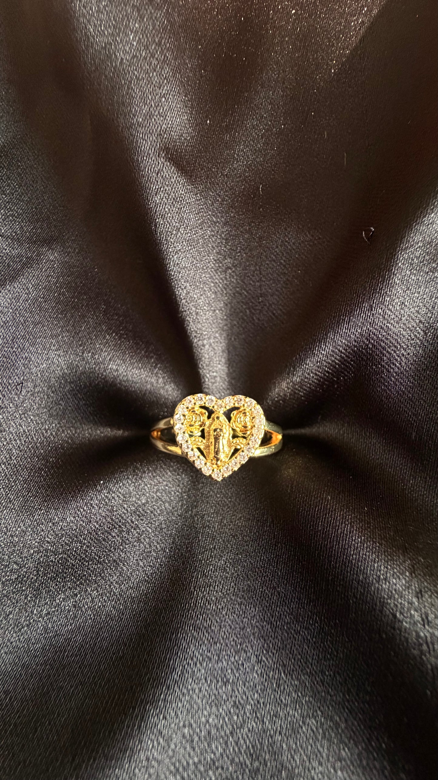 Adjustable Virgincita Gold Ring