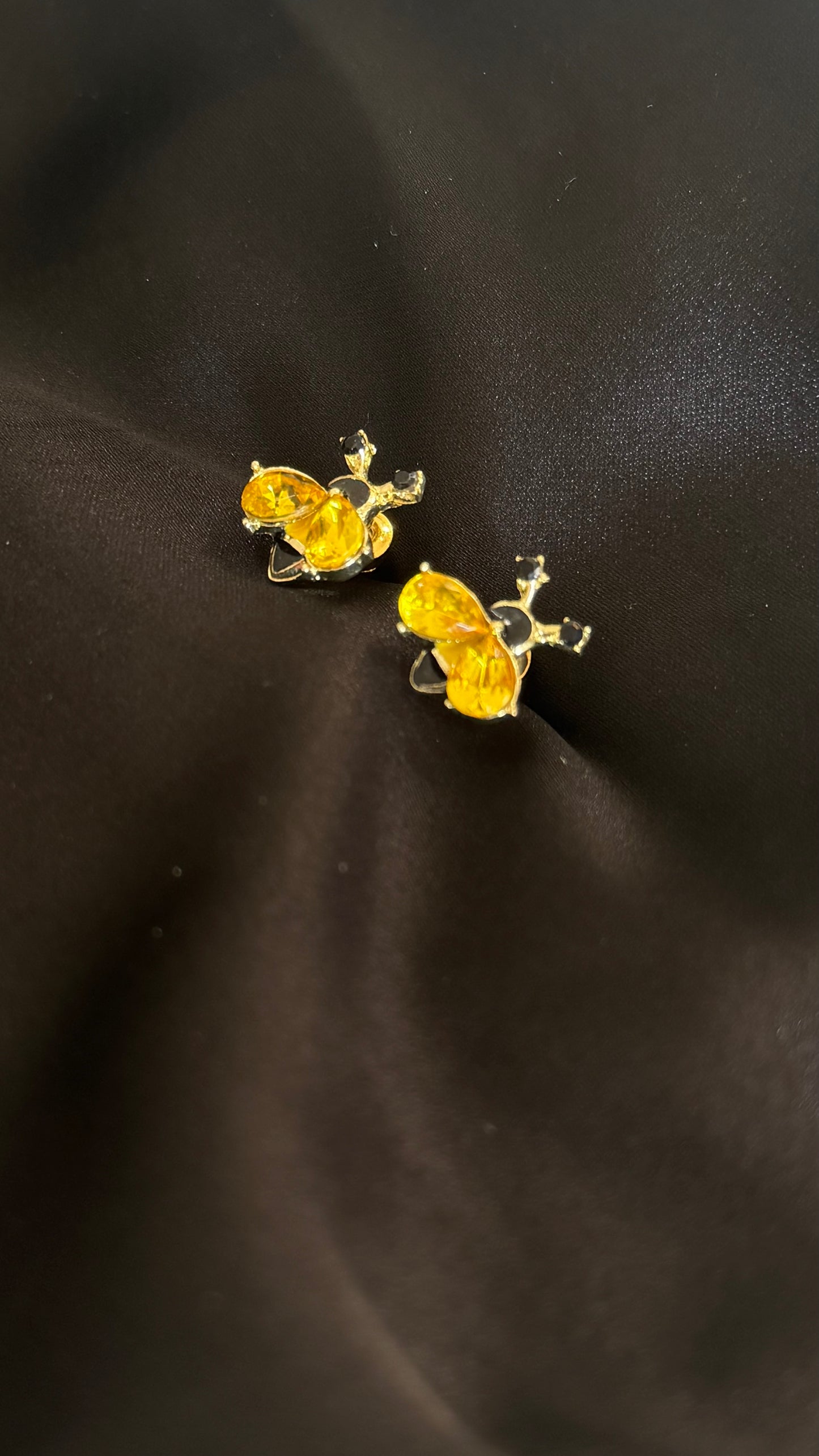 Crystal Bee Stud Earrings