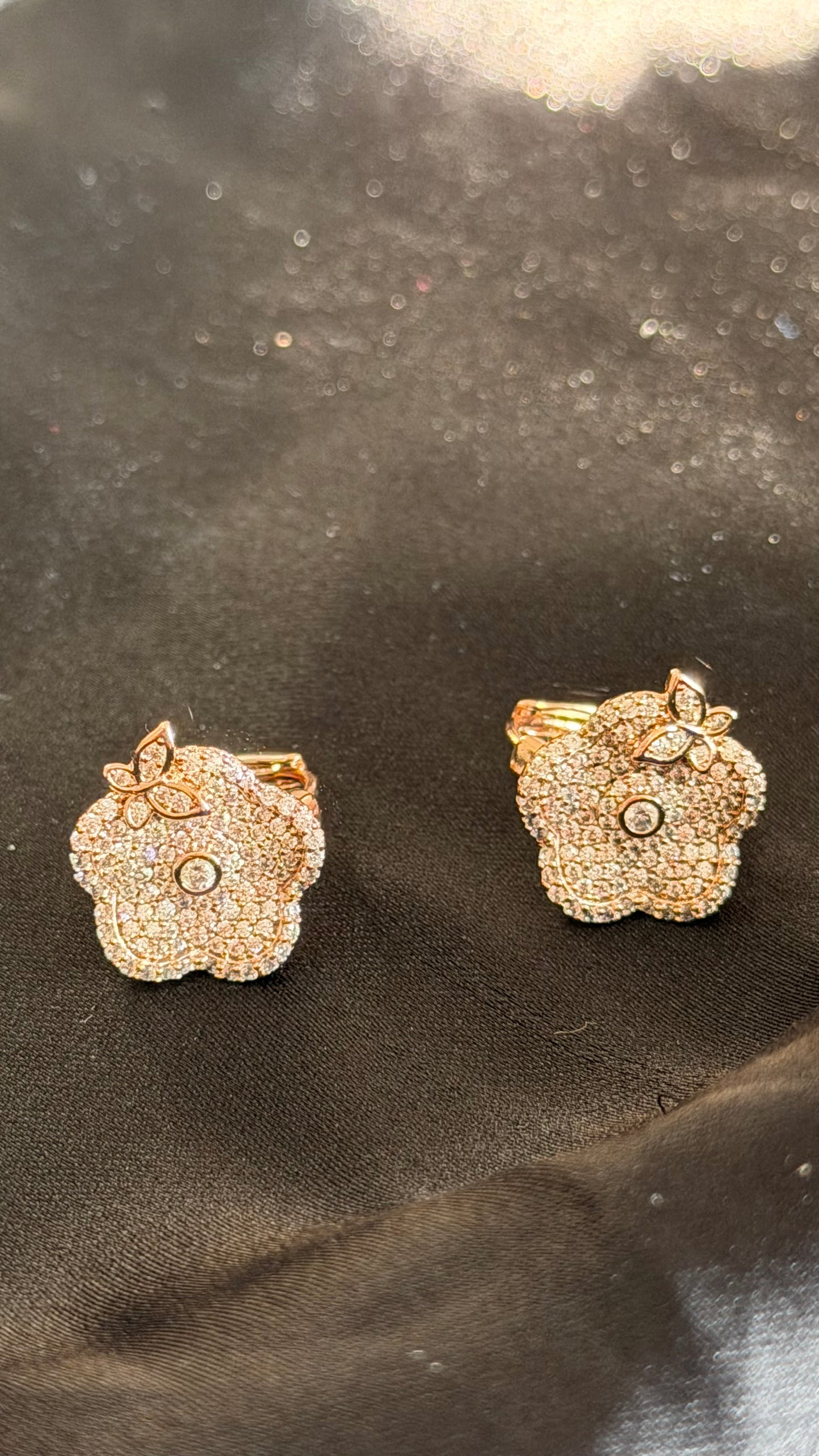 Crystal Flower Earrings